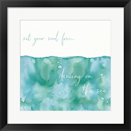 Framed Soft Waves II Print