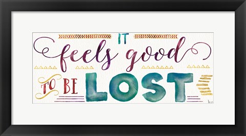 Framed Lost in Words III Print