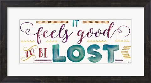 Framed Lost in Words III Print