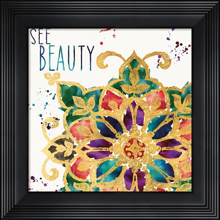 Framed Little Jewels Words I Print