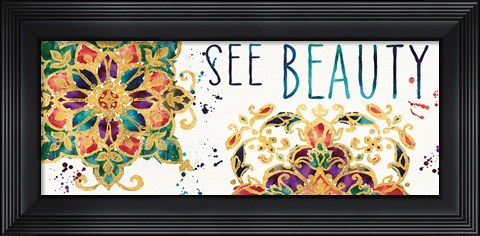 Framed Little Jewels V Print