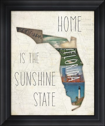 Framed InstaStates IV Print