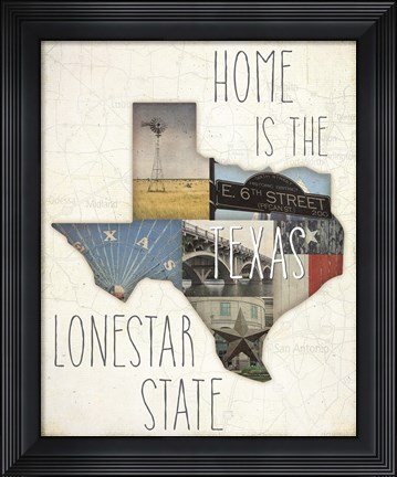 Framed InstaStates III Print