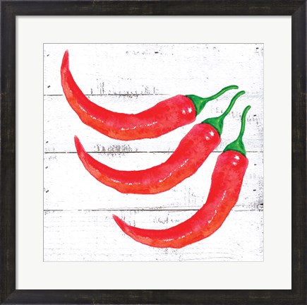 Framed Farm Fresh Peppers Print