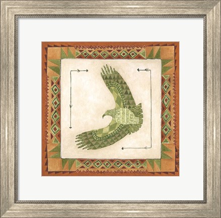 Framed Lodge Eagle Print