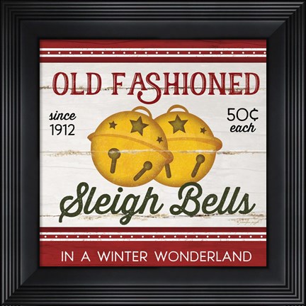 Framed Sleigh Bells Print