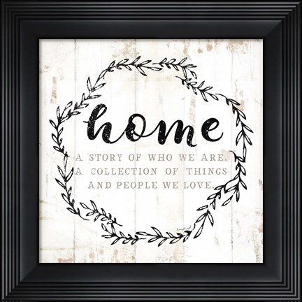 Framed Home - A Story of Where We Are Print