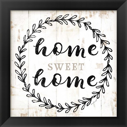 Framed Home Sweet Home Print