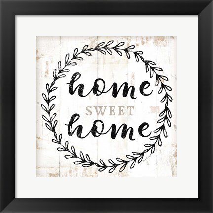 Framed Home Sweet Home Print