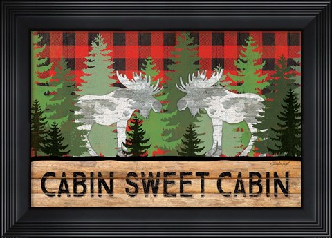 Framed Cabin Sweet Cabin Print
