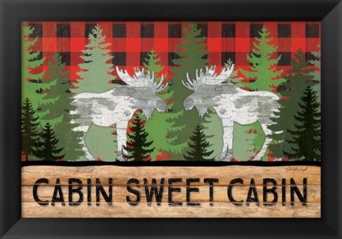 Framed Cabin Sweet Cabin Print