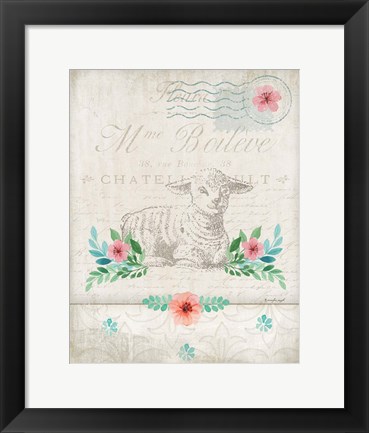 Framed French Spring Lamb Print