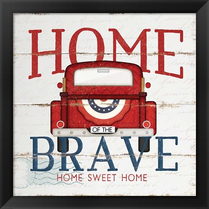 Framed Home of the Brave Print