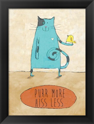 Framed Purr More Print