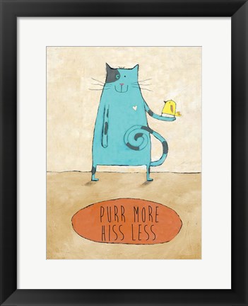 Framed Purr More Print