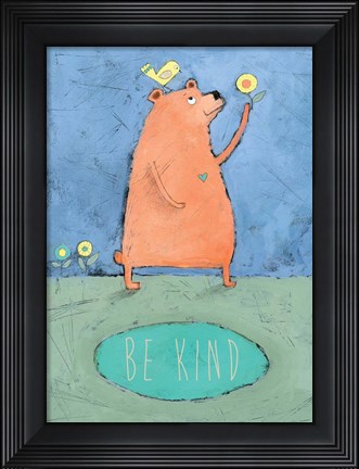 Framed Be Kind Print