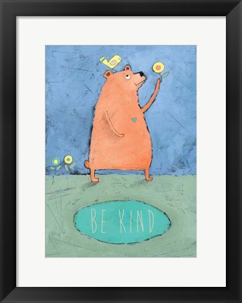 Framed Be Kind Print