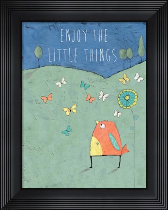 Framed Enjoy the Little Things Print