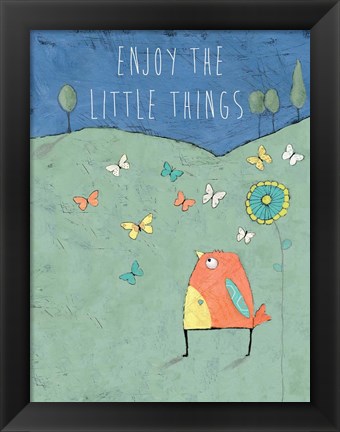 Framed Enjoy the Little Things Print