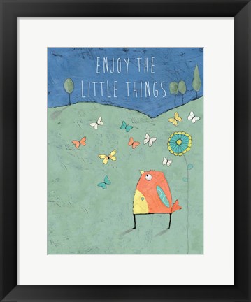 Framed Enjoy the Little Things Print