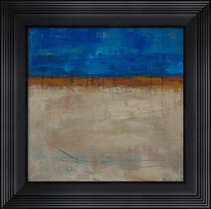 Framed Be Still Abstract Print