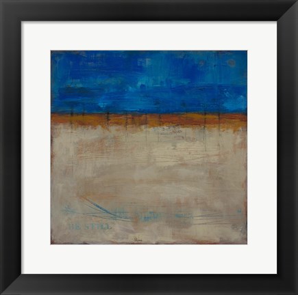 Framed Be Still Abstract Print