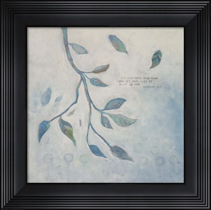 Framed Built on Him Print