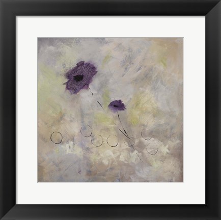 Framed Purple Flower II Print