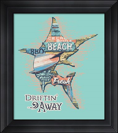 Framed Marlin Print