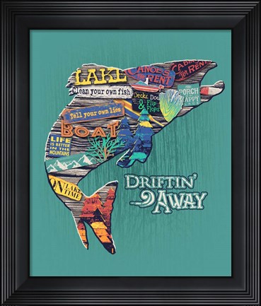 Framed Trout Print