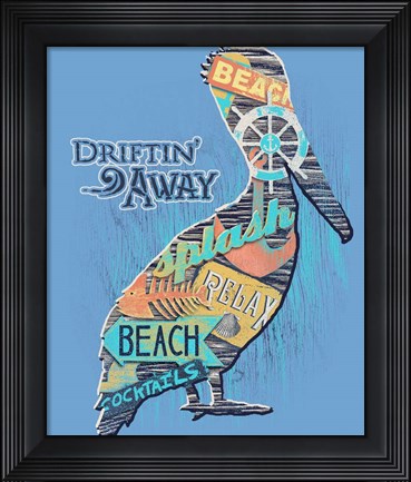 Framed Pelican Print