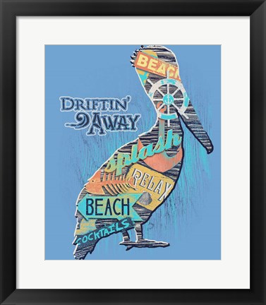 Framed Pelican Print