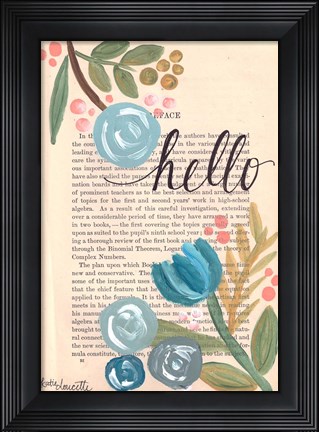 Framed Hello Print