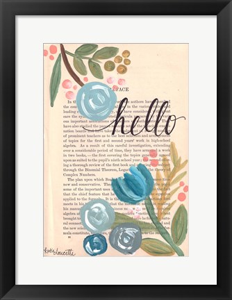 Framed Hello Print