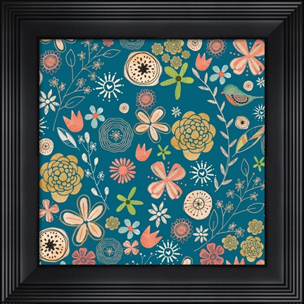 Framed Flowery Print