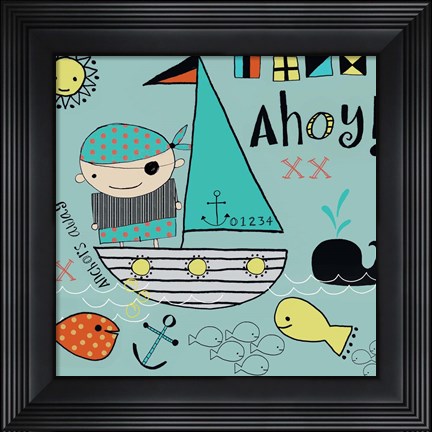 Framed Anchors Away Print