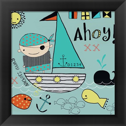 Framed Anchors Away Print