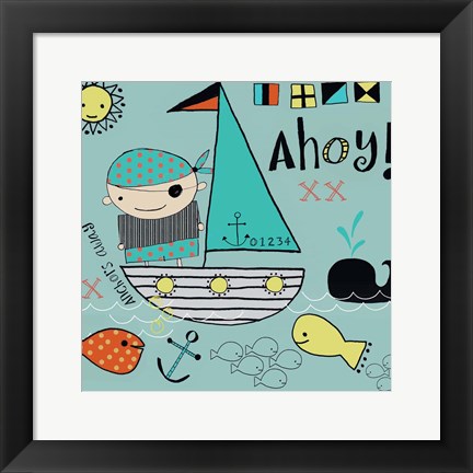 Framed Anchors Away Print