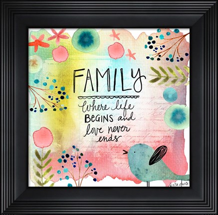 Framed Family Print