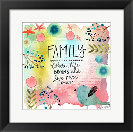 Framed Family Print