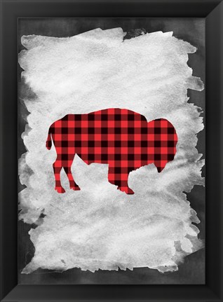 Framed Plaid Buffalo Print