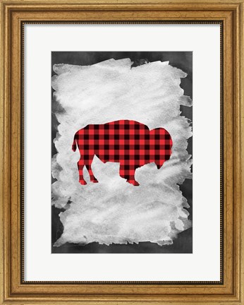 Framed Plaid Buffalo Print