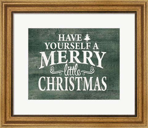 Framed Merry Little Christmas Print