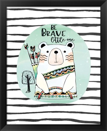 Framed Brave Bear Print