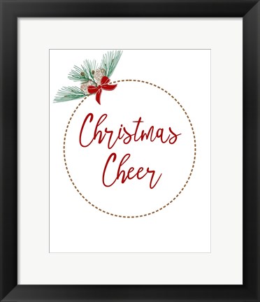 Framed Christmas Cheer Print