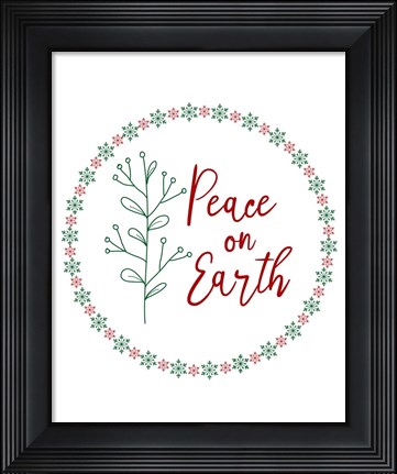 Framed Peace on Earth Print
