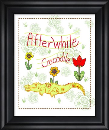 Framed Afterwhile Crocodile Print