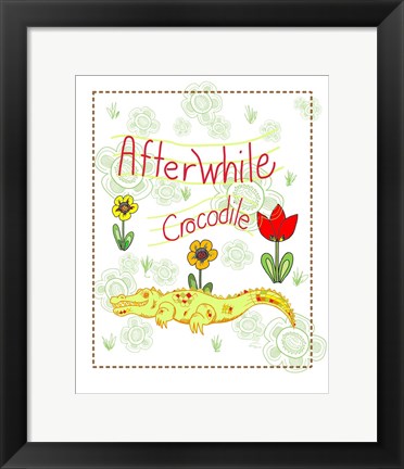 Framed Afterwhile Crocodile Print