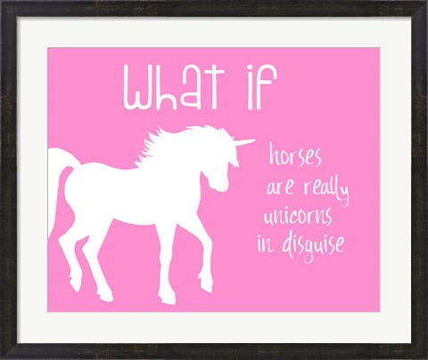 Framed What If Horses Print