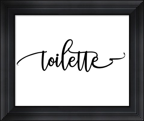 Framed Toilette Print